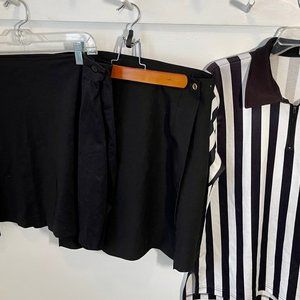 Lacrosse Officiating Jersey Size XL, Black Officiating Kilt & Black Skirt